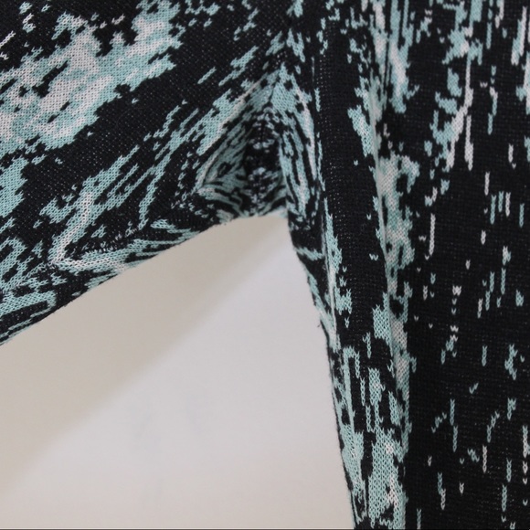 BCBGMAXAZRIA Silk Jacquard Leggings Aqua Cotton Blend Full Length Small S - Picture 8 of 12